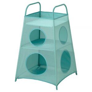 IKEA TIGERFINK Storage with compartments, turquoise